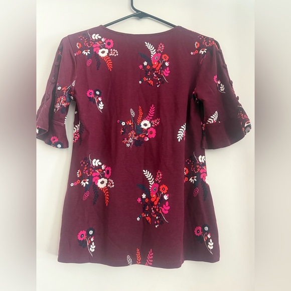 Boden Bella Ponte Floral Printed Blouse Size 2 - Picture 3 of 5